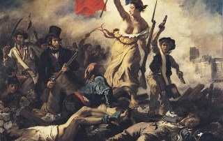 "La Libertad guiando al pueblo" de Delacroix
